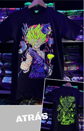 Remeras neón, brillan en la oscuridad